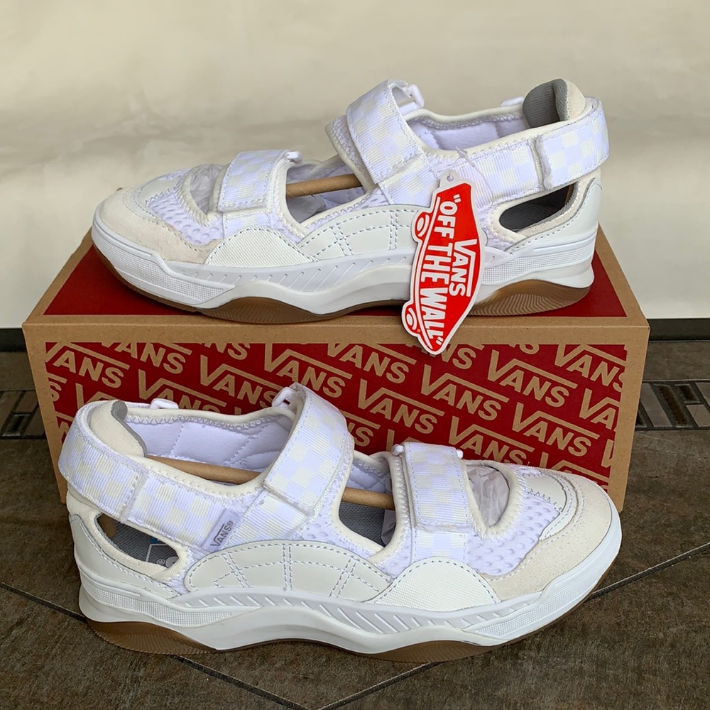 VANS VARIX TRI-LOCK CHECKER True White WMNS - Picture 2 of 13